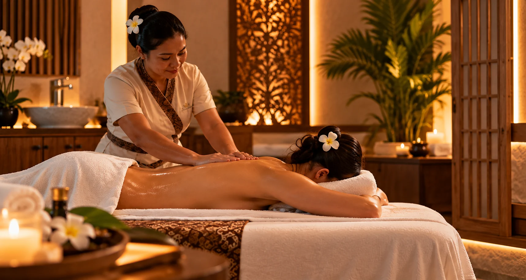 Hotel spa massage treatment